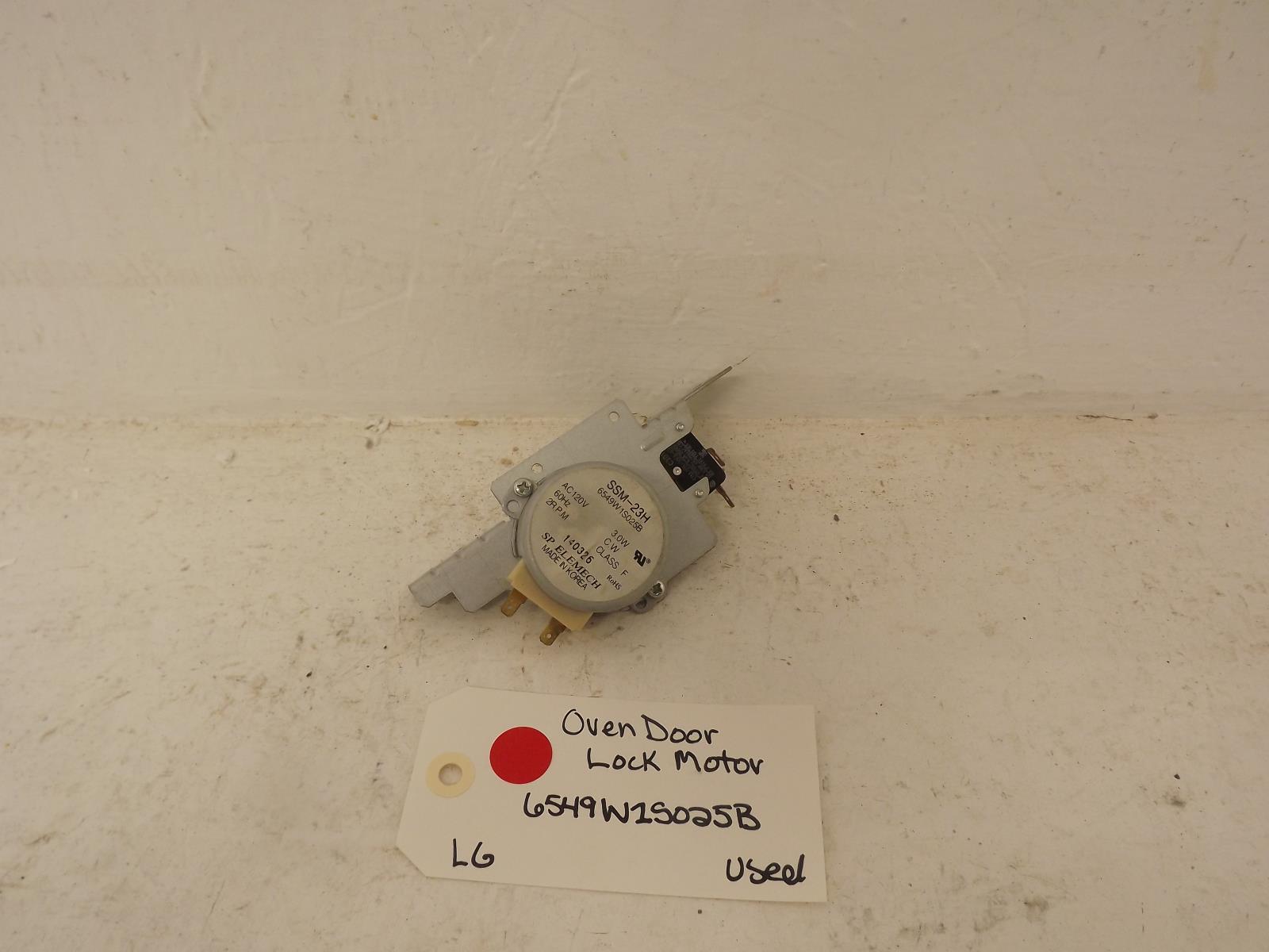 LG Range 6549W1S025B Oven Door Lock Motor Used LG Range 6549W1S025B Oven Door Lock Motor Used